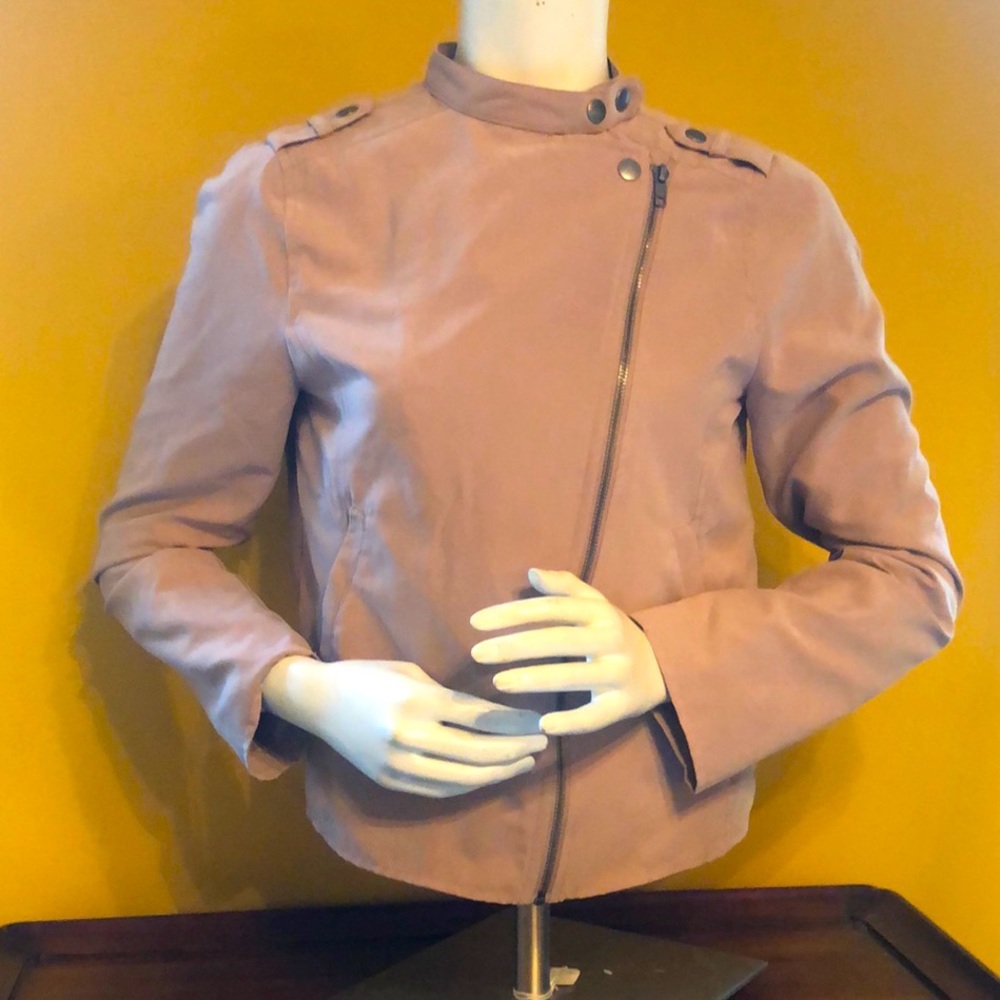 Staccato Rustic Pink Moto Jacket Small